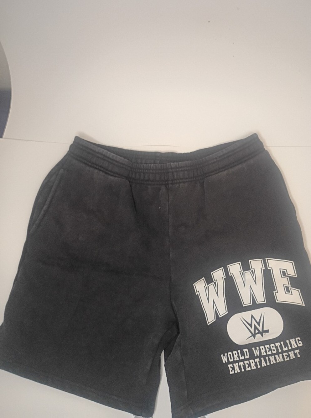WWE Black Logo Athletic Shorts